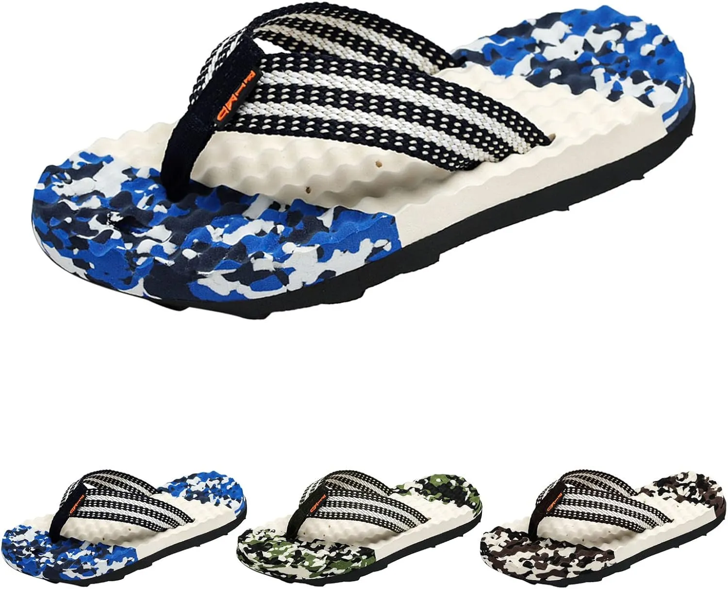 Comfortable Summer Beach Thong Sandals Fashion Summer Men Flip Flops Flat Bottom Non Slip Light Slip On Comfortable
