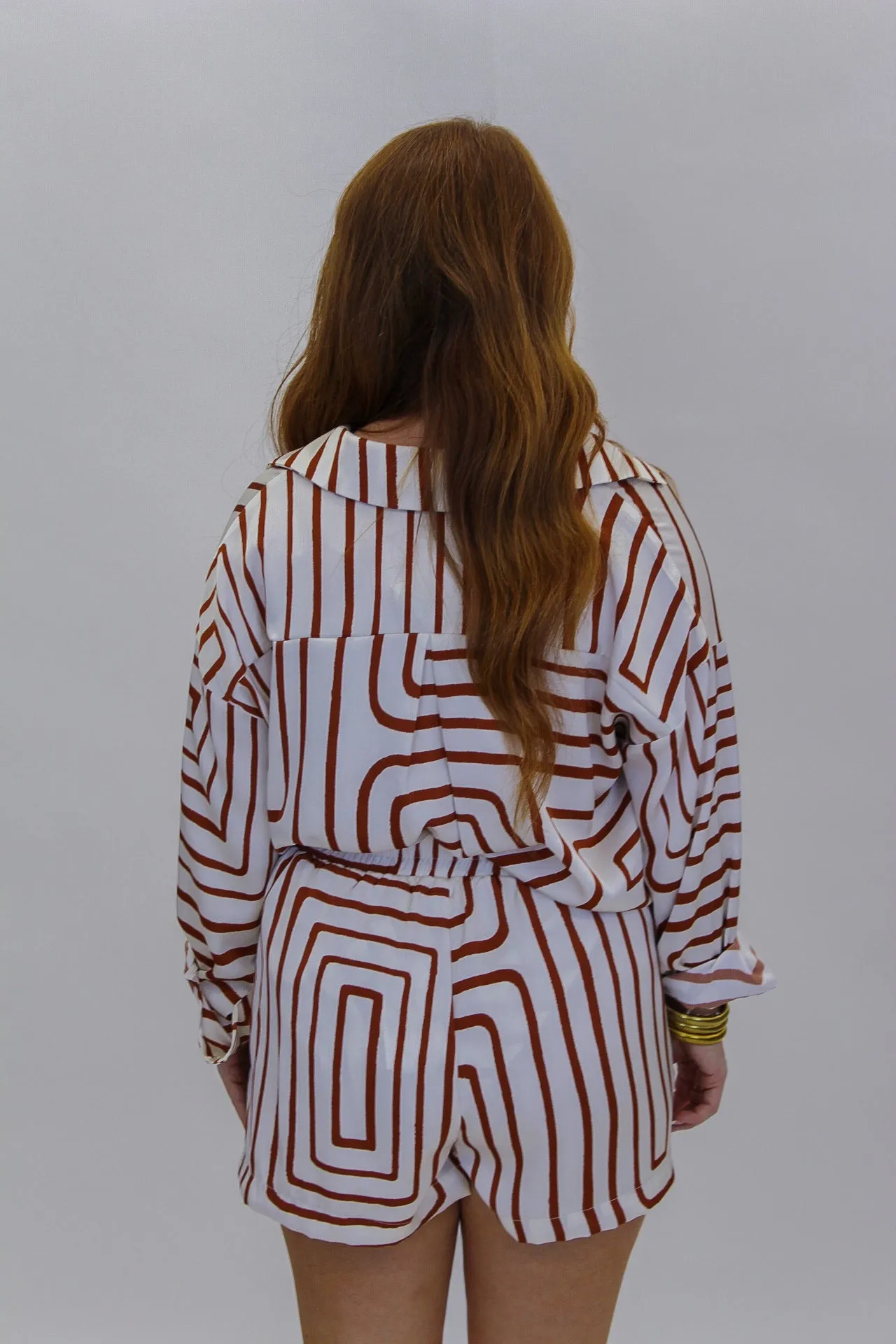 Court Collard Geometric Set Top