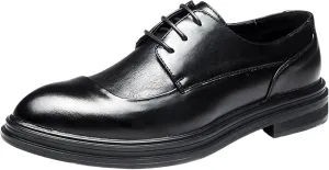 Dress Shoes Men Loafers Men's Business Attire Casual Shoes British Pointed Solid Color Formal Dress Shoes for Men Black