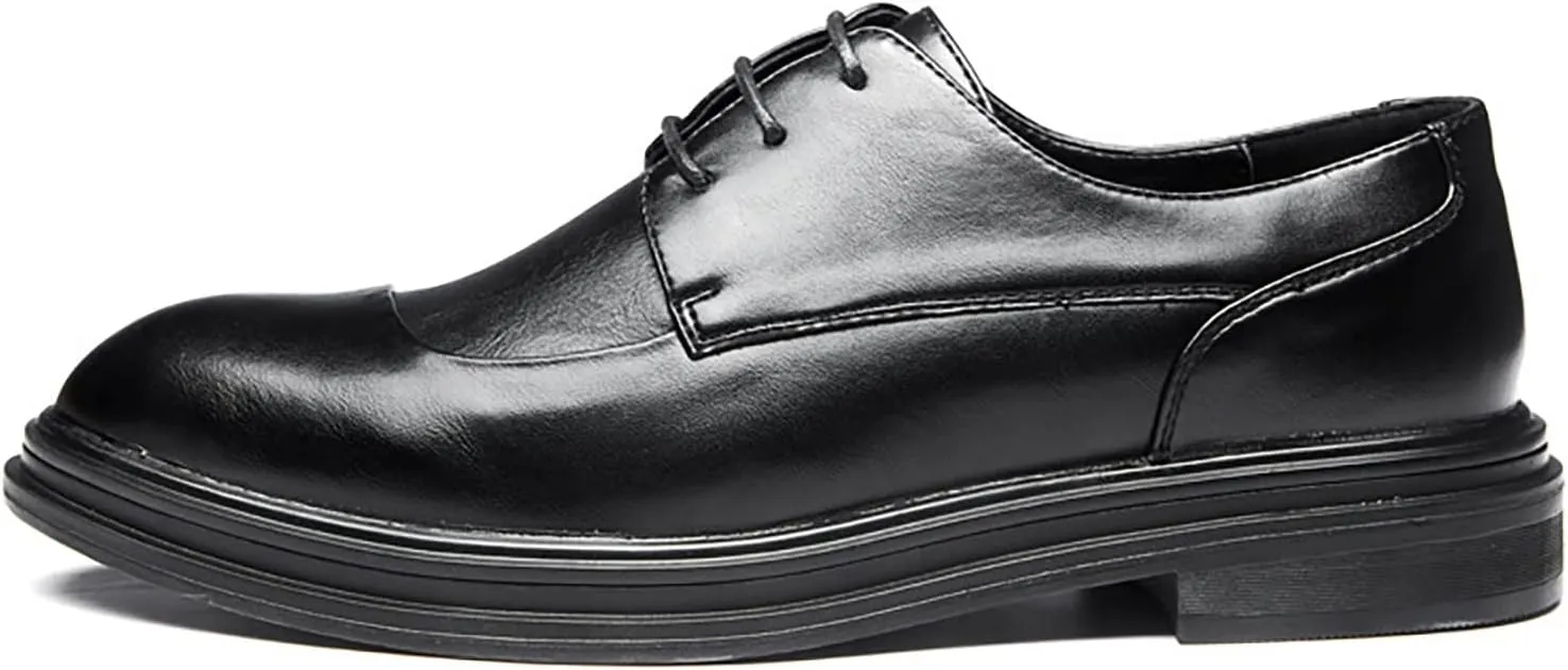 Dress Shoes Men Loafers Men's Business Attire Casual Shoes British Pointed Solid Color Formal Dress Shoes for Men Black