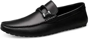 Driving Loafer for Men Boat Moccasins Slip On Style OX Leather Classic Embossed Texture(Conventional Optional)