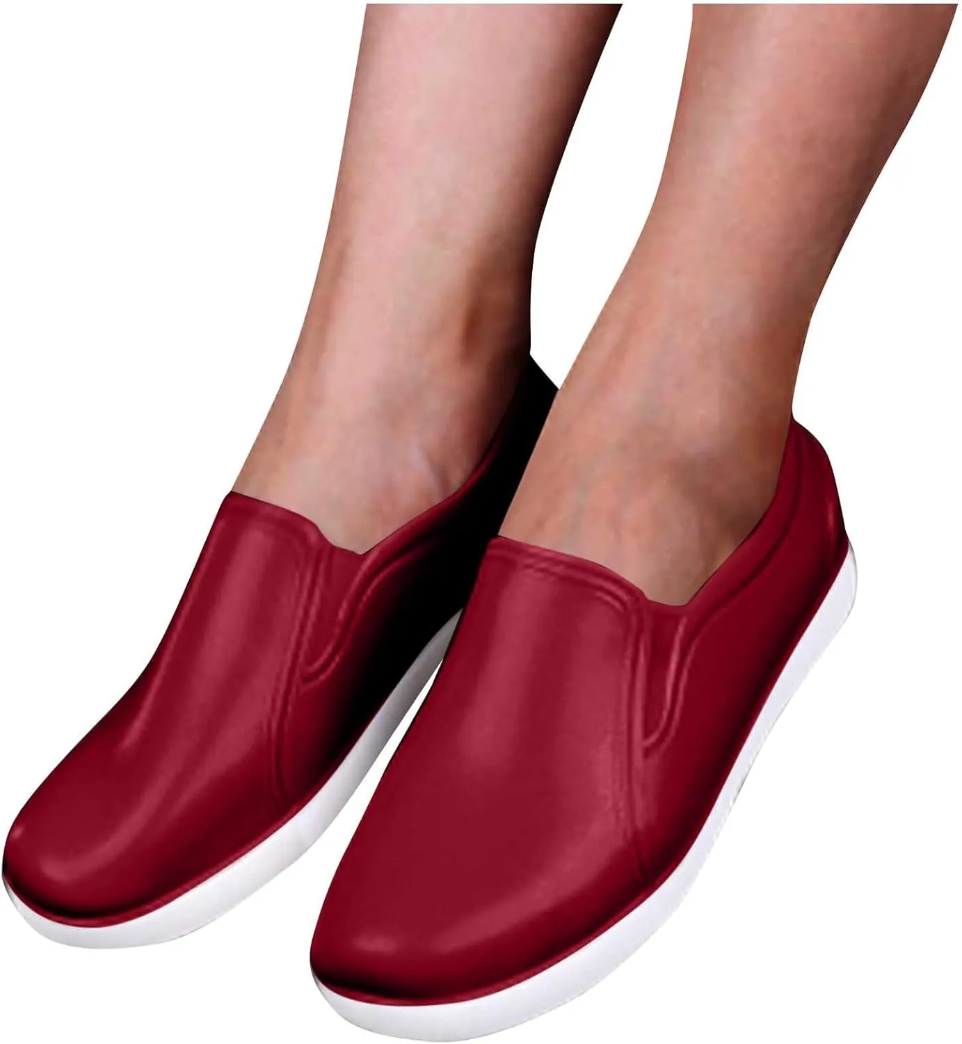Easy Slip On Shoes for Women Fashion Non Shoelaces Sneakers for Maternity Elderly Comfort Walking Shoes Loafers 2025
