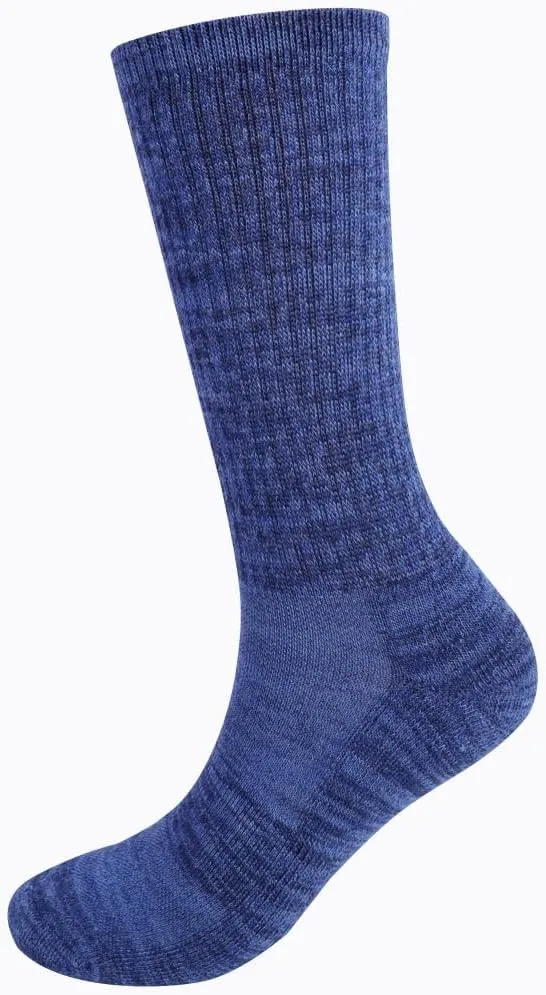 EnerWear Unisex 4/6P Pack Merino Wool Outdoor Hiking Trail Crew Sock