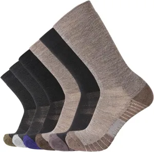 EnerWear Unisex 4/6P Pack Merino Wool Outdoor Hiking Trail Crew Sock