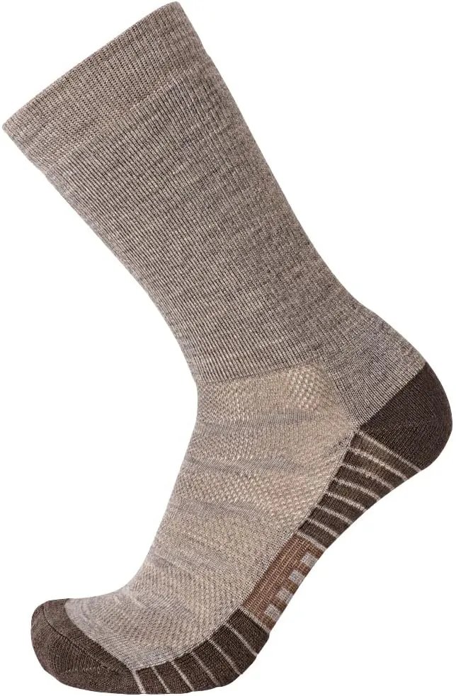 EnerWear Unisex 4/6P Pack Merino Wool Outdoor Hiking Trail Crew Sock