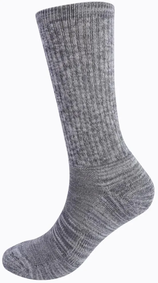 EnerWear Unisex 4/6P Pack Merino Wool Outdoor Hiking Trail Crew Sock