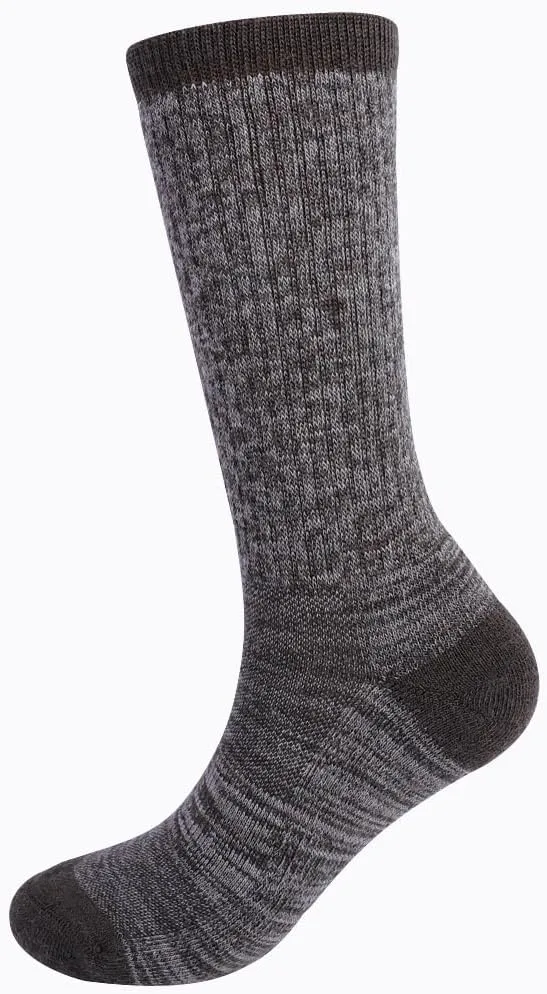 EnerWear Unisex 4/6P Pack Merino Wool Outdoor Hiking Trail Crew Sock