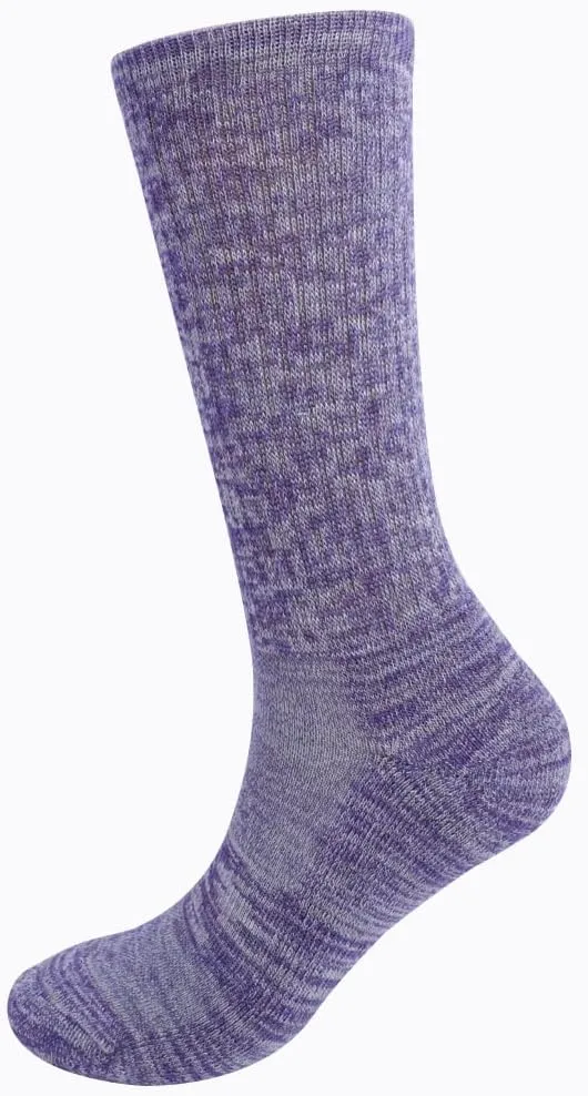 EnerWear Unisex 4/6P Pack Merino Wool Outdoor Hiking Trail Crew Sock