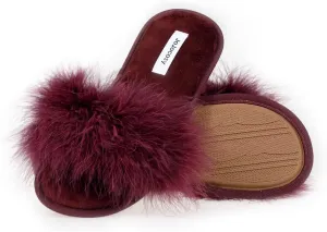 Extreme Plush Lady??s Sexy Slip-on Comfortable Slippers Women??s Fluffy Indoor Open-toe Scuff