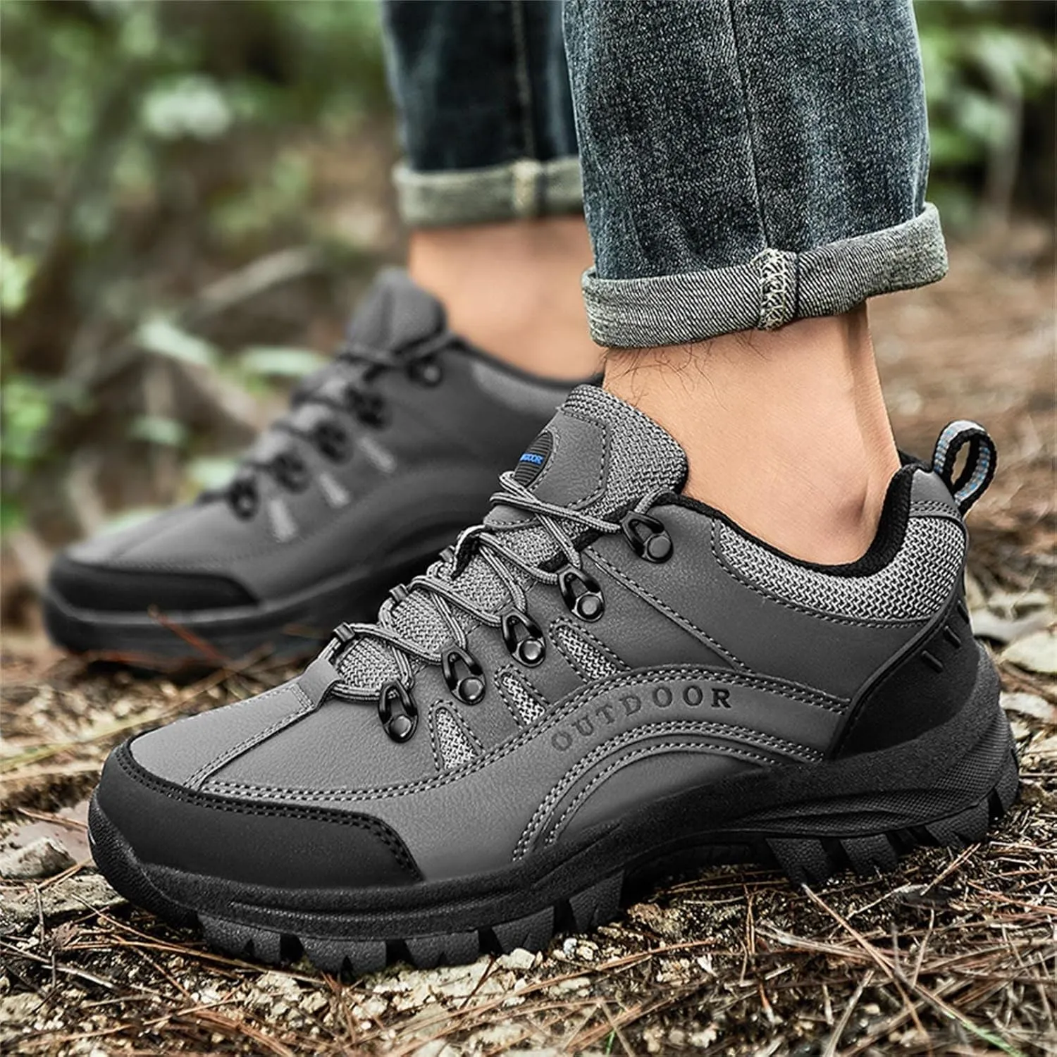 Fashion Sneakers Shoes Fashion Summer and Men Hiking Shoes Non Slip Soles Thick Bottom Mesh Breathable Casual Lace Up