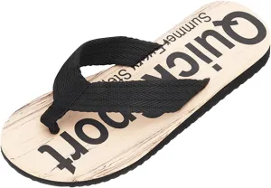 Fashion Spring and Summer Men Flip Flops Flat Bottom Lightweight Non Slip Wood Grain Casual Beach Mens Beach Flip Flops Size 11