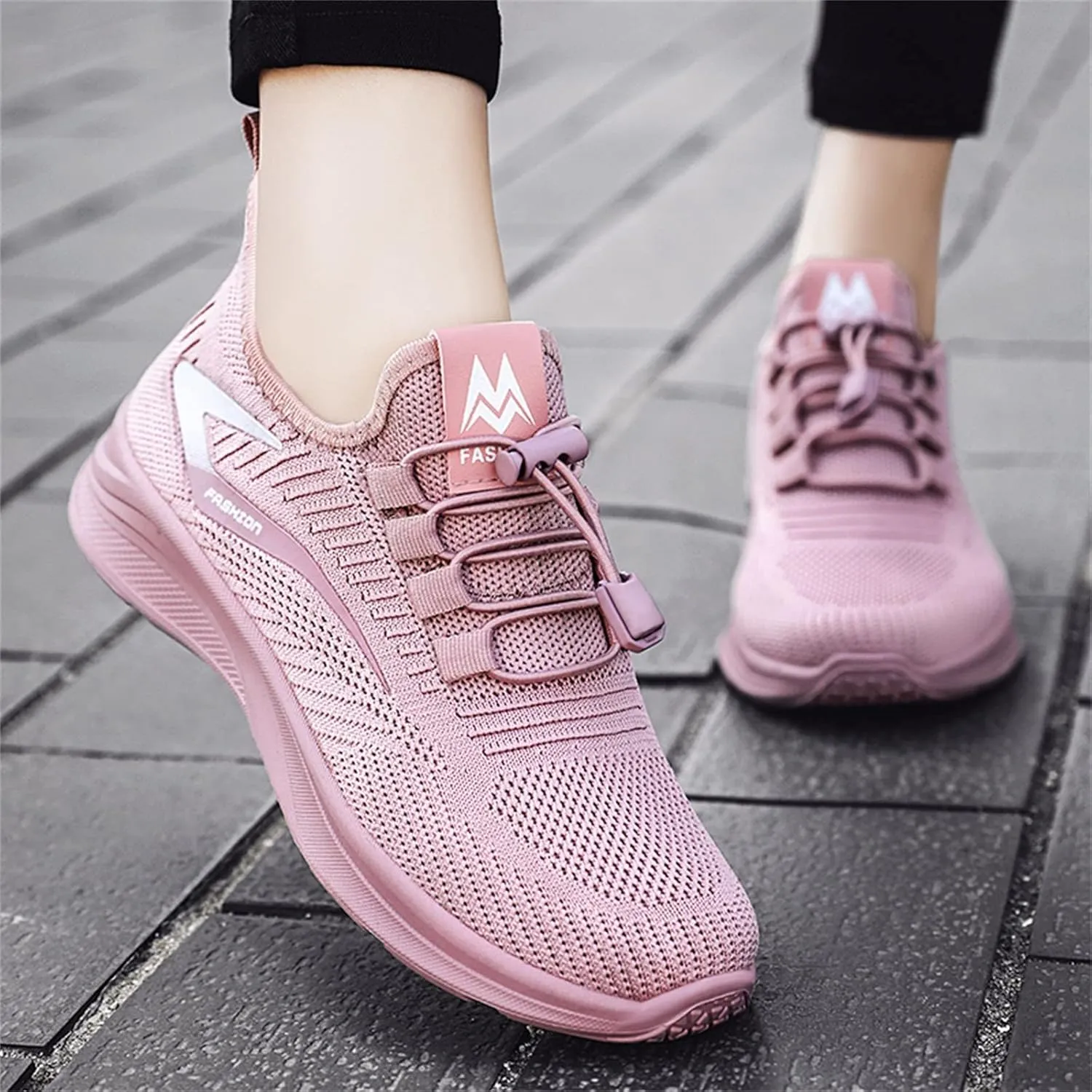 Fashion Summer Autumn Women Flat Lightweight Mesh Breathable Elastic Shoes for Water for Men Casual Shoes