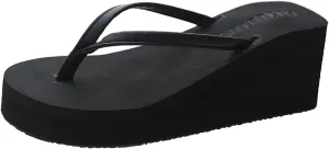 Flip Flops for Women Black Sandals for Women Dressy Casual Comfortable Thong Sandal with Arch Support