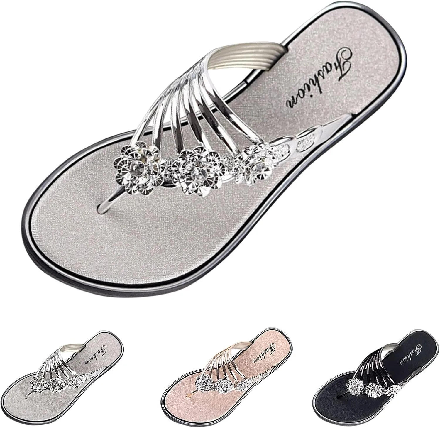 Flip Flops Sandals for Women Women Slippers Summer Fashion Flip Flops New Sandals Open Toe Comfortable Non Slip Flat