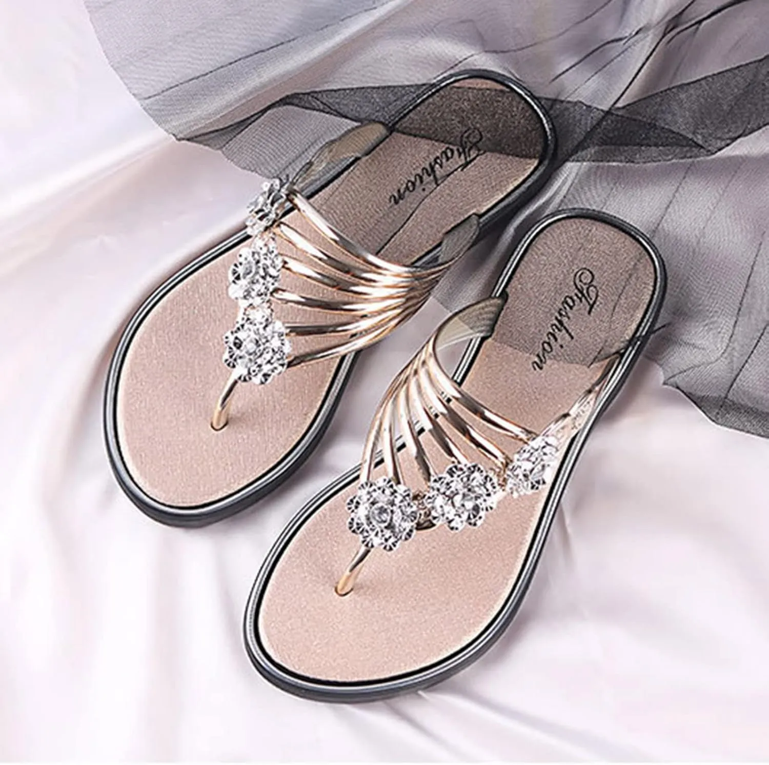 Flip Flops Sandals for Women Women Slippers Summer Fashion Flip Flops New Sandals Open Toe Comfortable Non Slip Flat