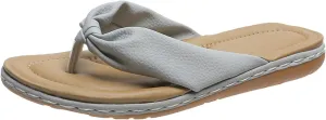 Flip Flops Sandals for Women Women's Summer Non Slip Solid Color Slip On Flat Beach Open Toe Breathable Sandals Flip