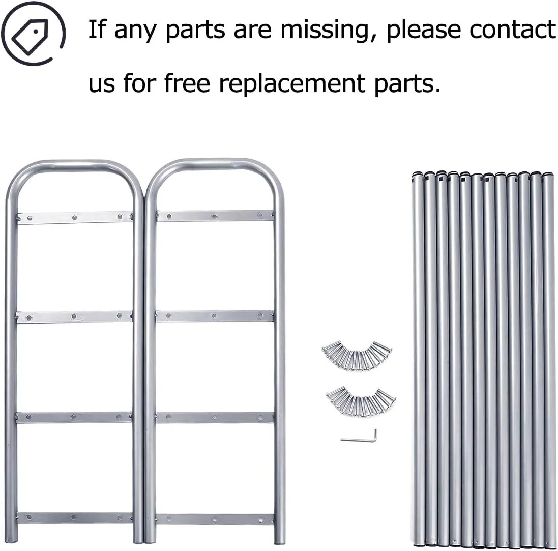 GEMITTO Shoe Rack Organizer for Closet Entryway, 4 Tiers Adjustable Heavy Duty Metal Shoe Storage Shelf, Large Enough for 20  Pairs of Shoes (23.6"~41.7"x8.9"x24.2")(Silver)