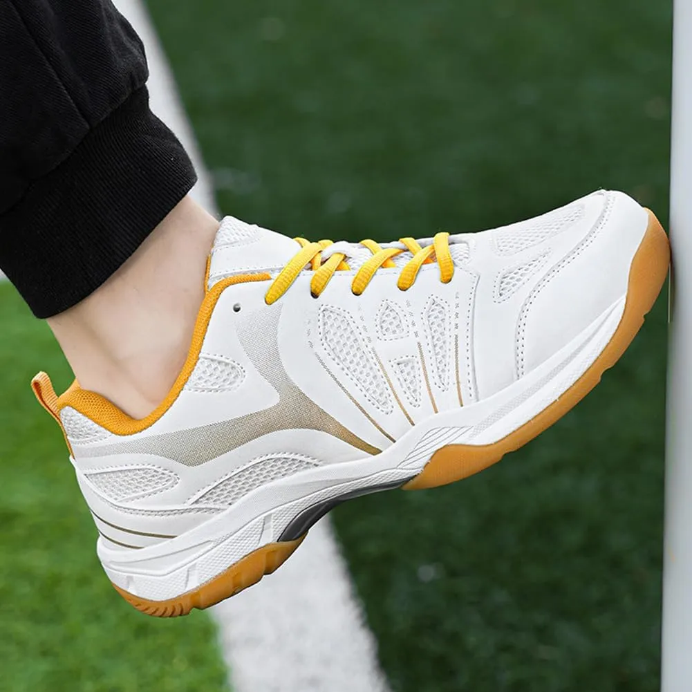 GEXECEUSS Men's Comfortable Badminton Shoes for Sport: Womens Breathable Tennis Shoes for Training - Adults Pickleball Sneakers