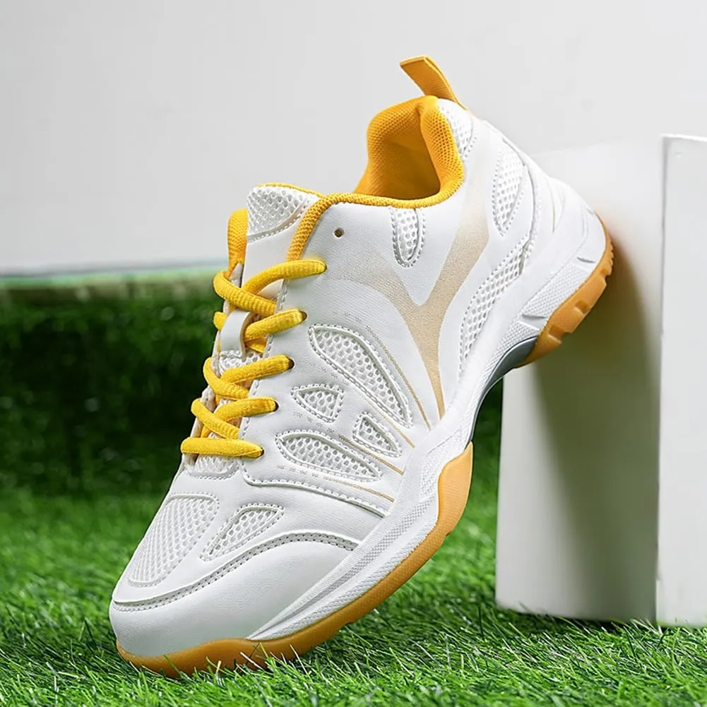GEXECEUSS Men's Comfortable Badminton Shoes for Sport: Womens Breathable Tennis Shoes for Training - Adults Pickleball Sneakers