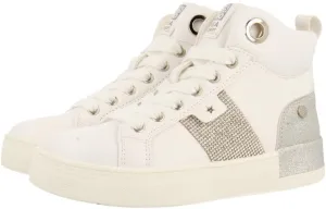 GIOSEPPO Girls Low-Top Sneakers Oxford Boot, White, 6 Big Kid