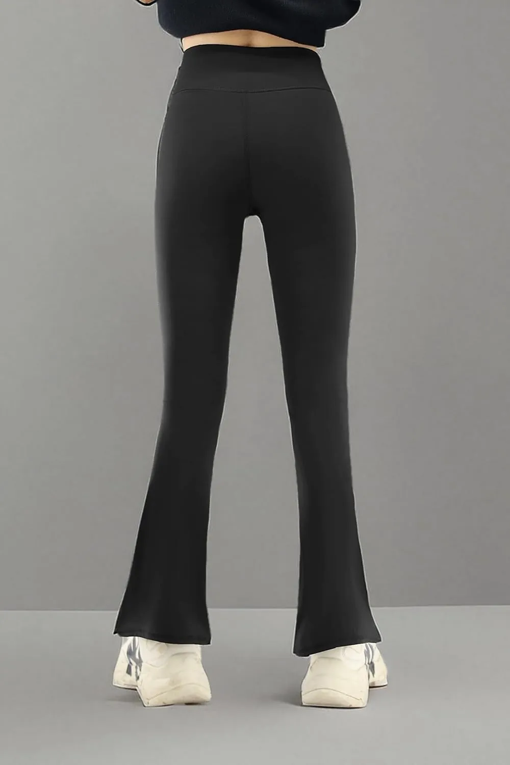 Girls Flare Leggings Cross High Waisted Yoga Bootcut Pants Bell Bottoms for Girls