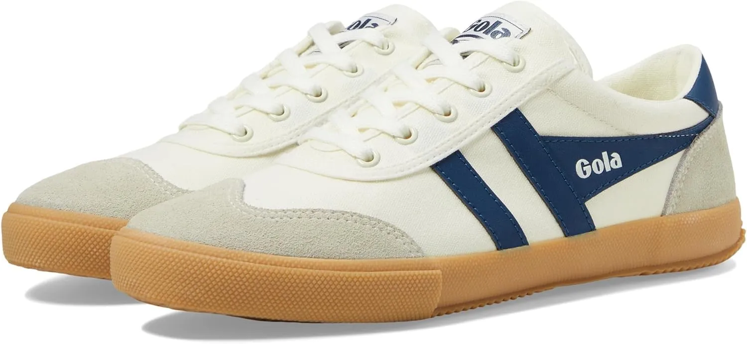 Gola Women's Badminton Sneaker, Off-White/Baltic/Gum, 11