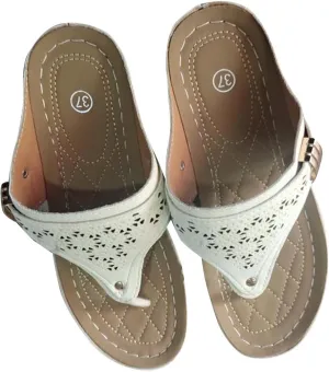 High Arch Sandals Women Hollow Out Thong Sandal Fashion Splicing Comfort Flip-Flops Adjustable Shoes 2025 Trendy