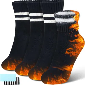 HUGSWEET Heated Thermal Leg Warm Socks For Women Extreme Cold Weather Winter Soft Cozy Socks With Gift Box