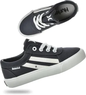 Hurley Boardy Kids Lace Up Canvas Sneakers ??Low Cut Skateboarding Shoes for Kids, Sports Shoes for Boys and Girls
