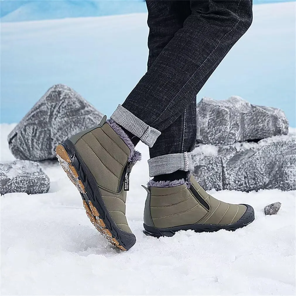 Jakcuz Women Winter Snow Boots Zip Up Fur Lined Warm Ankle Boot Outdoor Anti-slip Waterproof Comfortable Short Boot