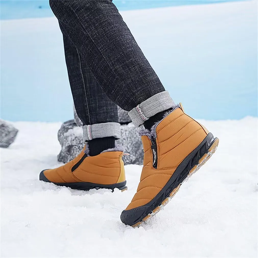 Jakcuz Women Winter Snow Boots Zip Up Fur Lined Warm Ankle Boot Outdoor Anti-slip Waterproof Comfortable Short Boot