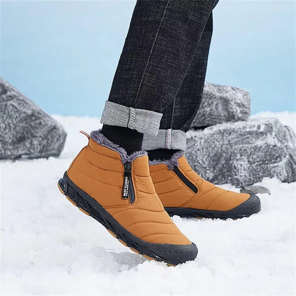 Jakcuz Women Winter Snow Boots Zip Up Fur Lined Warm Ankle Boot Outdoor Anti-slip Waterproof Comfortable Short Boot