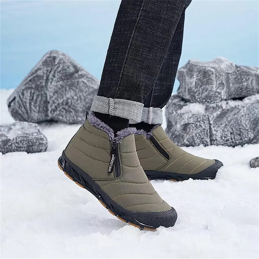Jakcuz Women Winter Snow Boots Zip Up Fur Lined Warm Ankle Boot Outdoor Anti-slip Waterproof Comfortable Short Boot