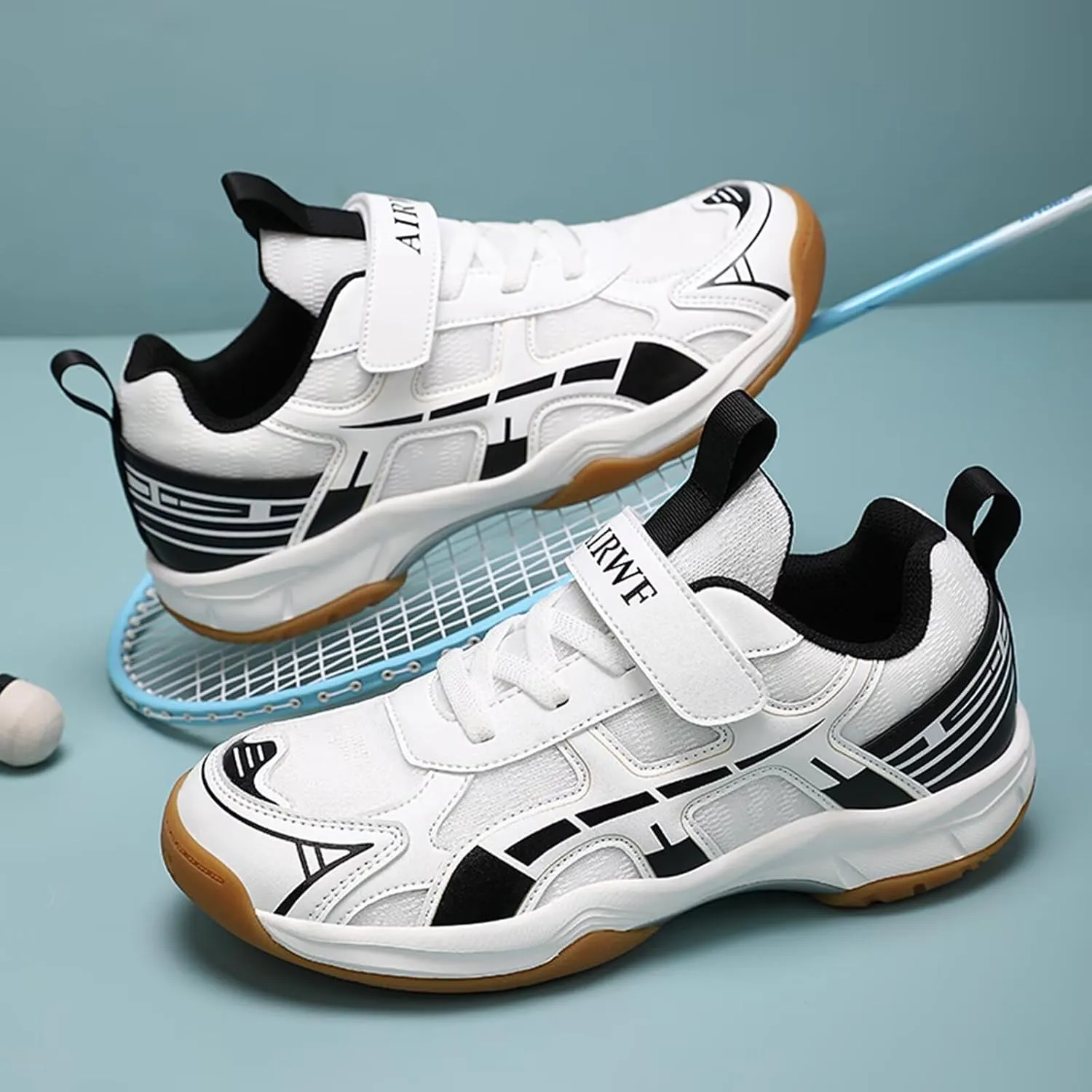 Kids Boys Girls Sports Shoes - Lightweight Sports Walking and Badminton Shoes for Indoor and Outdoor Badminton (Little Kid/Big Kids)