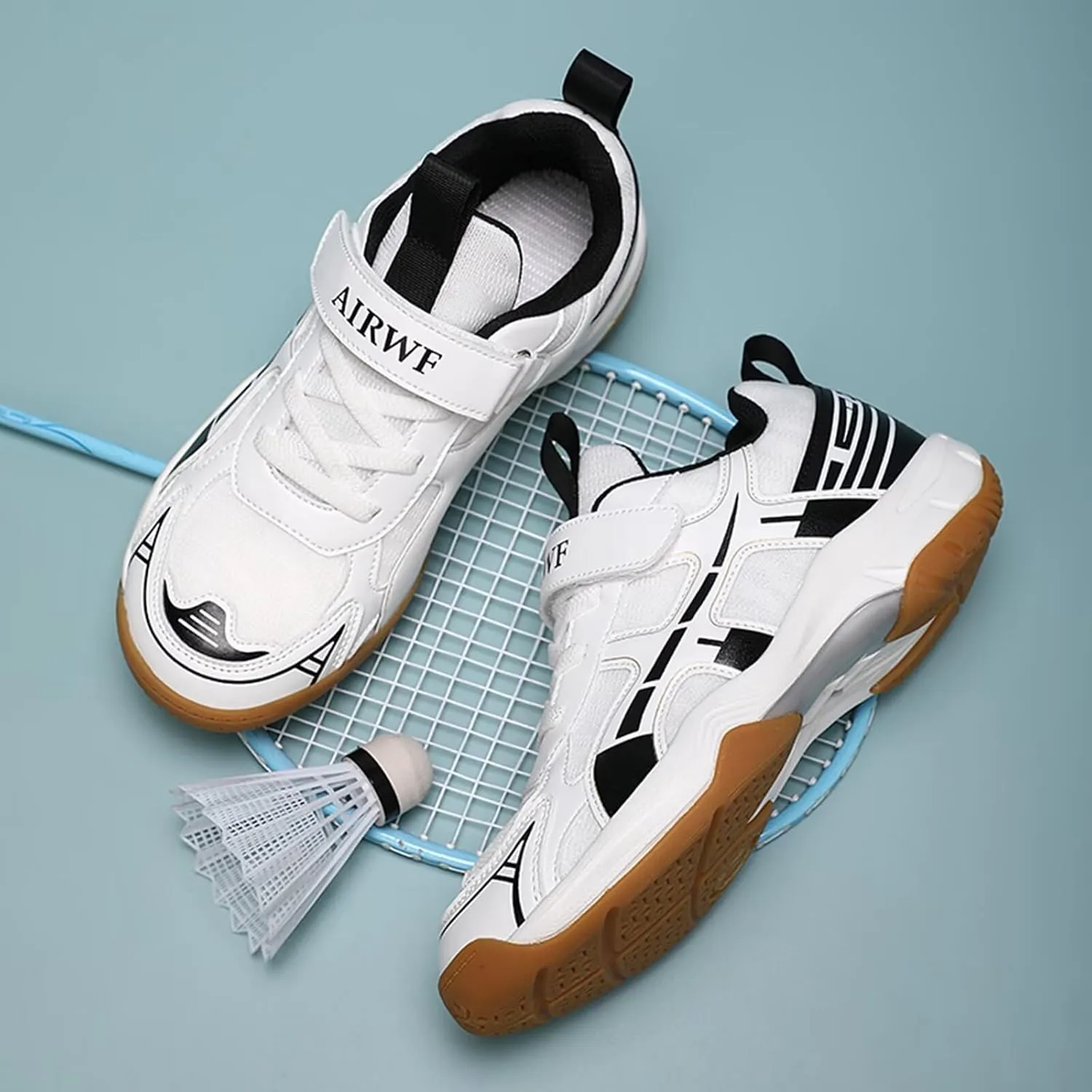 Kids Boys Girls Sports Shoes - Lightweight Sports Walking and Badminton Shoes for Indoor and Outdoor Badminton (Little Kid/Big Kids)