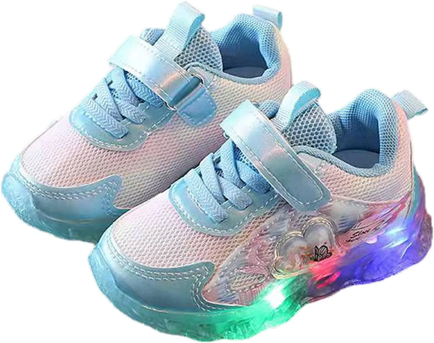 Kids Light up Shoes Children Tennis Shoes Toddler Lightweight Anti-Slip Small White LED Shoes Baby Boys Girls Sport Sneakers