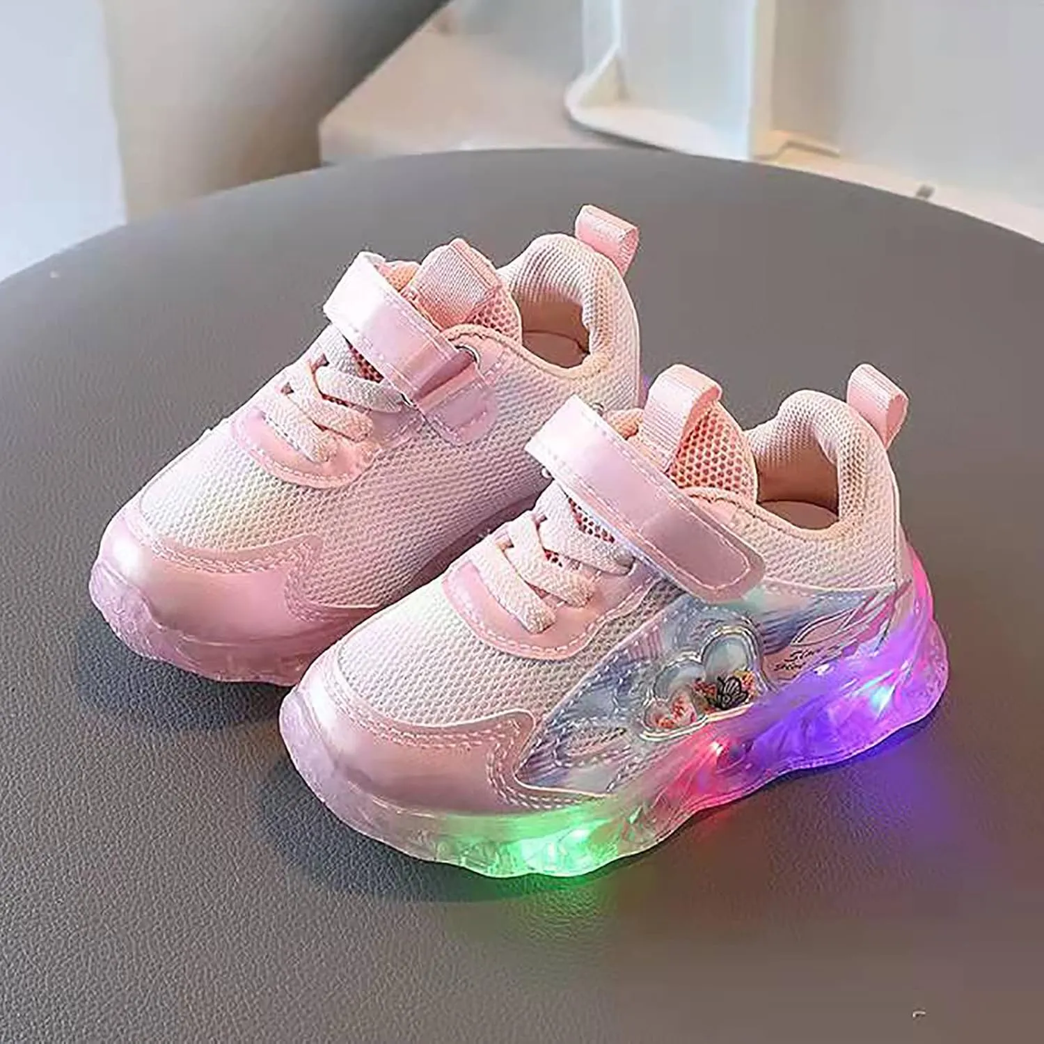 Kids Light up Shoes Children Tennis Shoes Toddler Lightweight Anti-Slip Small White LED Shoes Baby Boys Girls Sport Sneakers