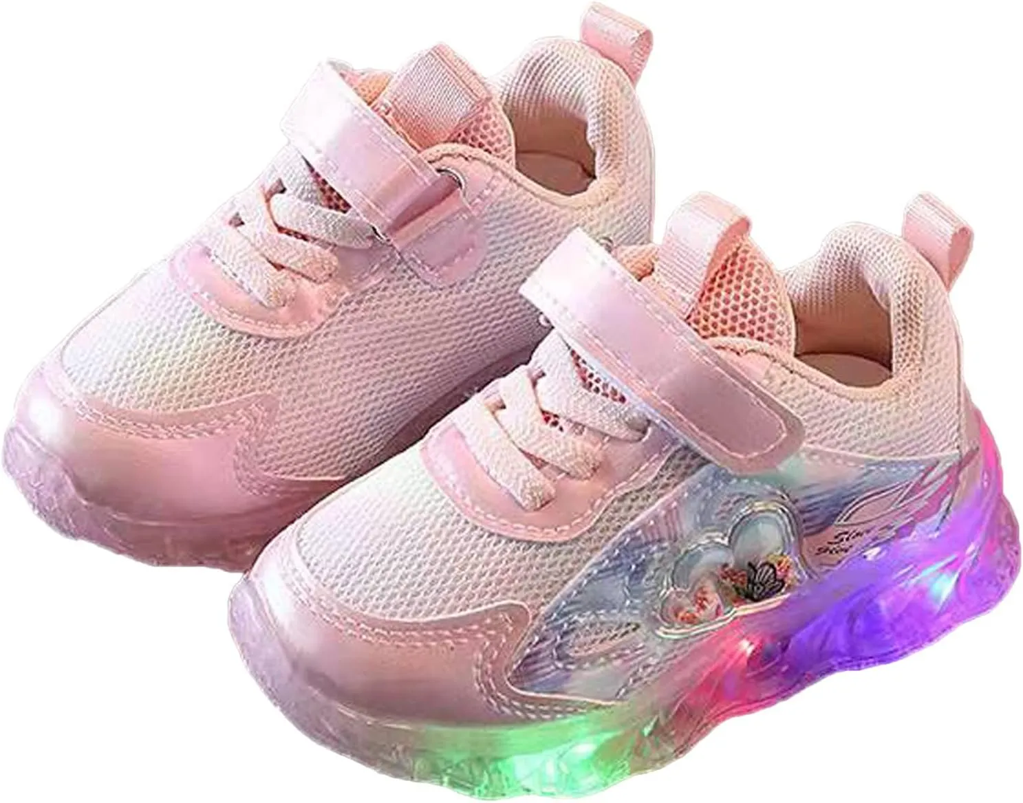 Kids Light up Shoes Children Tennis Shoes Toddler Lightweight Anti-Slip Small White LED Shoes Baby Boys Girls Sport Sneakers