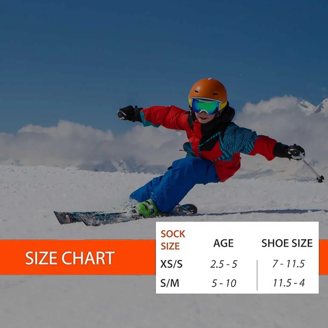 Kids Merino Wool Ski Socks ?C Snow Sock for Boys, Girls, Children ?C Snowboard
