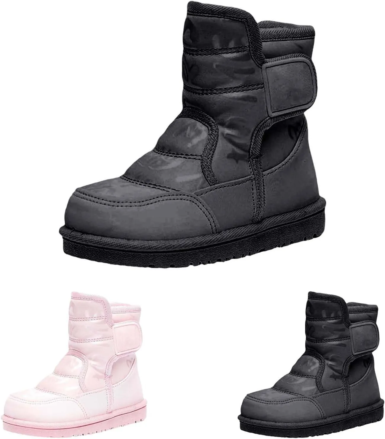 Kids Winter Snow Ankle Boots Fr ining Water Proof Outdoor Slip On Booties Sneakers Warm Shoes for Ski Boot Kids