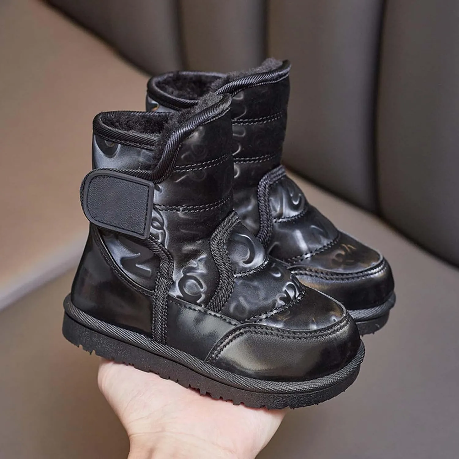 Kids Winter Snow Ankle Boots Fr ining Water Proof Outdoor Slip On Booties Sneakers Warm Shoes for Ski Boot Kids