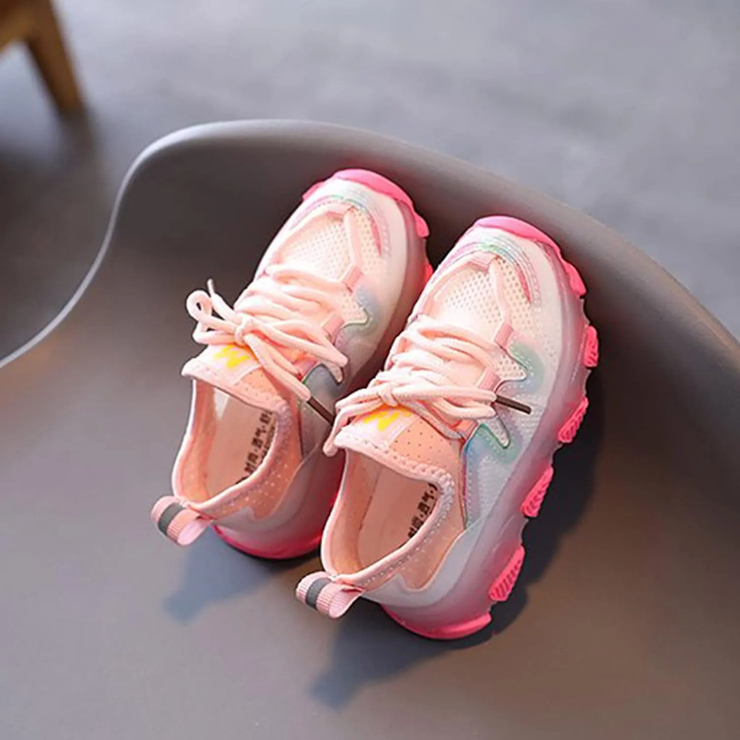 Lace Girls LED Shoes Toddler Up Infant Mesh Light Kids Boys Sport Girl's Shoes Youth Snow Boots Girls