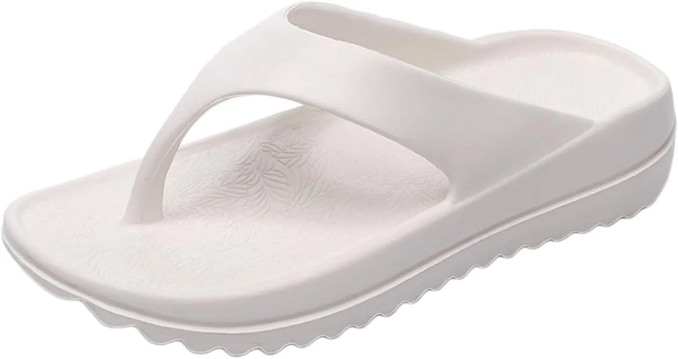 Lazy Shoes Women's Orthotic Flip Flops with Arch Support Soft Thong Pillow Sandals Flip Flops Wedges Slipper