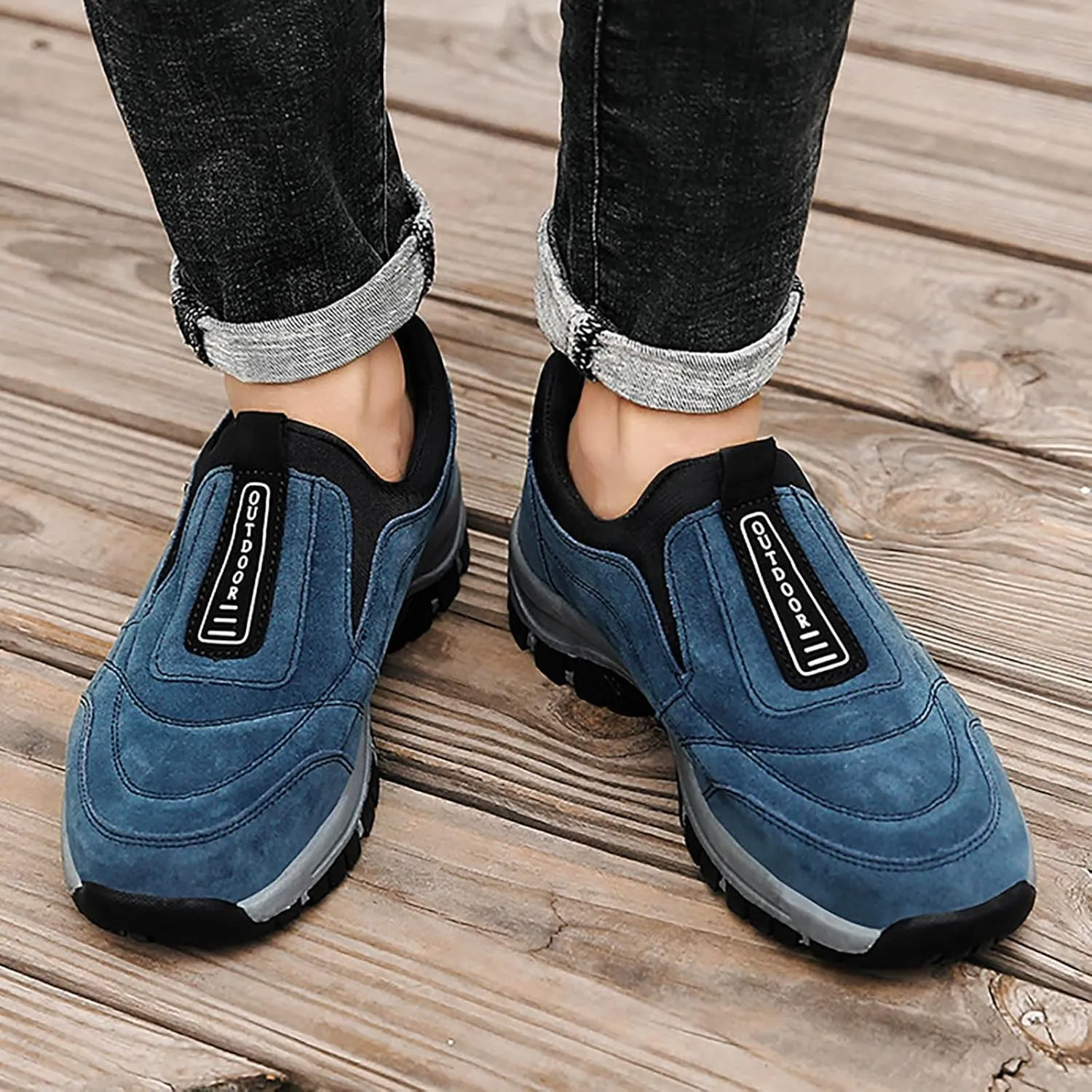 Lightweight Shoes Men's Foreign Trade Mountaineering Shoes Men's Spring and Summer Outdoor Slip Off Road