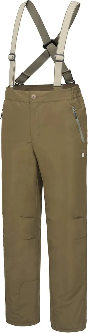 Little Donkey Andy Men's Ski Bibs Insulated Snow Pants, Water Resistant Snowboard Pants Winter with Detachable Suspenders