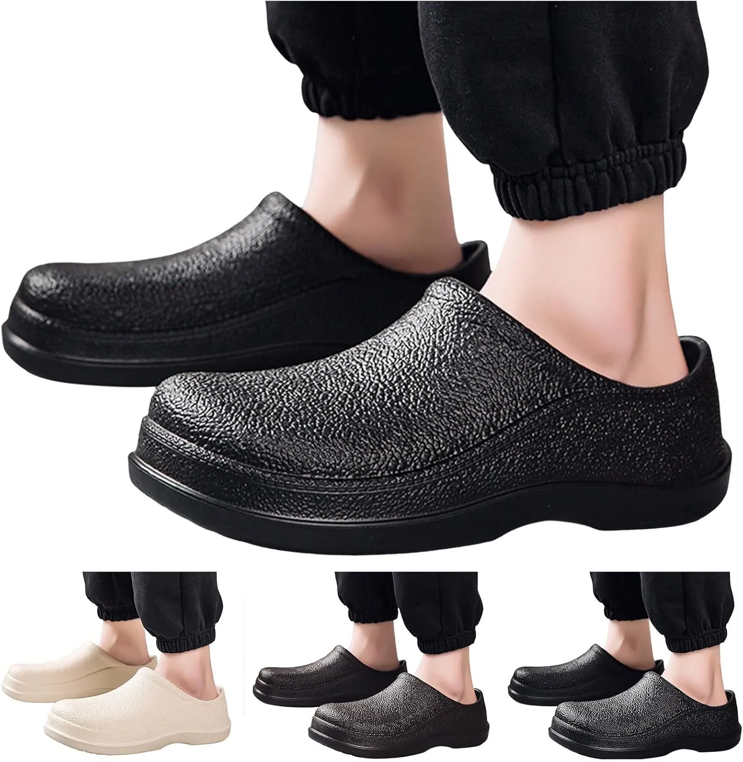 Men Sandals Fashionable Solid Color Minimalist New Pattern Flat Bottomed Spring And Summer Comfortable Swimming Shoe