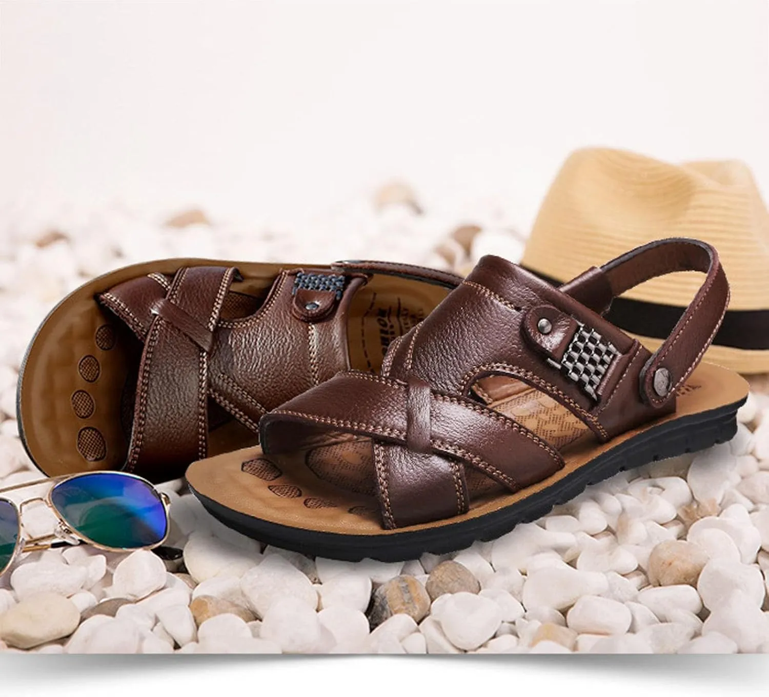 Mens Athletic Sandals Mens Beach Sandals Men Summer Shoes Summer Comfortable Breathable Outdoor Sandal