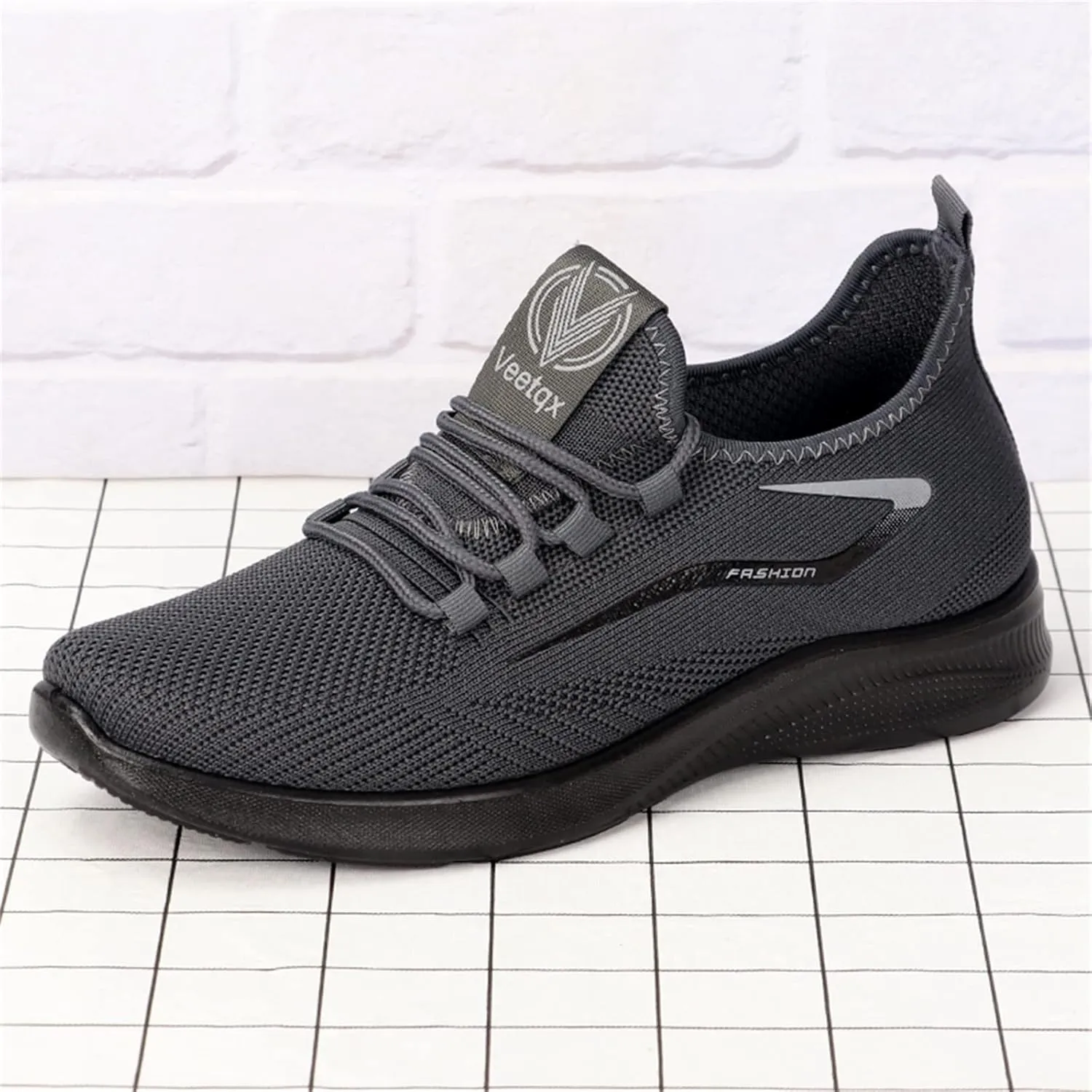 Mens Athletic Shoes Mens Footwear Lightweight Breathable Slip on Running Shoes for Men Sneakers Hands Free Slip On Sneaker White for Men Chunky
