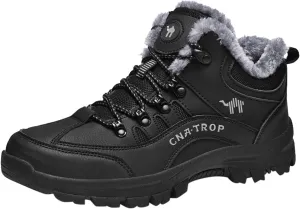 Men's Casual Shoe Men's Winter Leisure Sports Lace Up Cotton Hiking Shoes Warm and Cotton Thickened Snow Boots