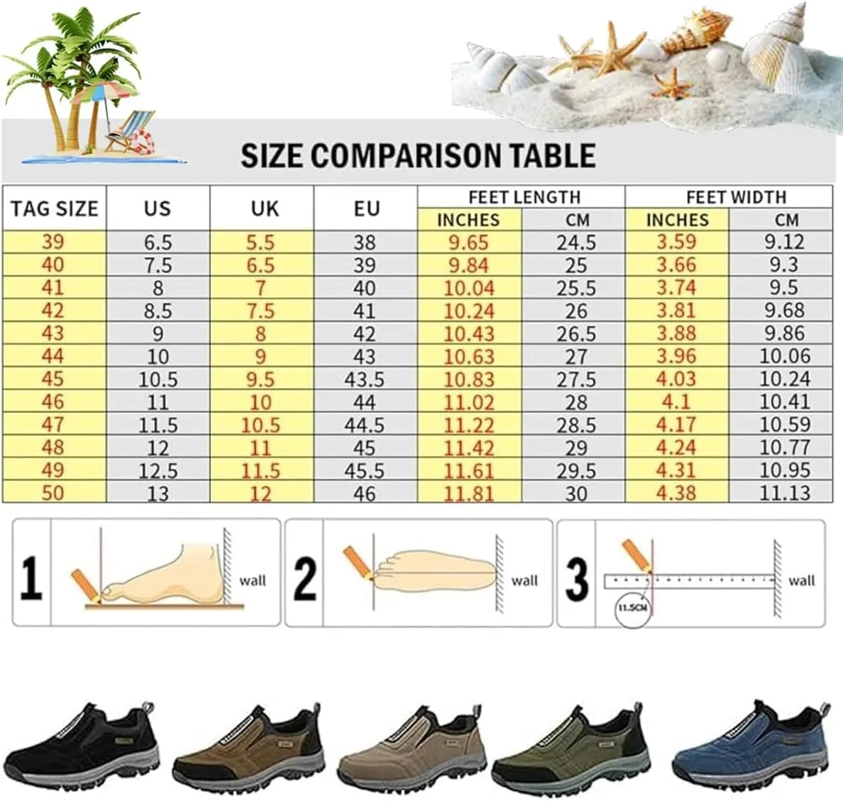 Men's Comfortable Waterproof Orthopedic Walking Shoes,Orthopedic Walking Shoes Hiking Shoes Mens,Slip-On Outdoor Sneakers
